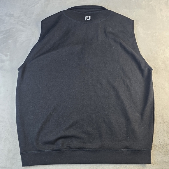 FootJoy FJ Approach Pullover Mens Lg Black 1/4 Zip Vest Performance Golf - Picture 2 of 8